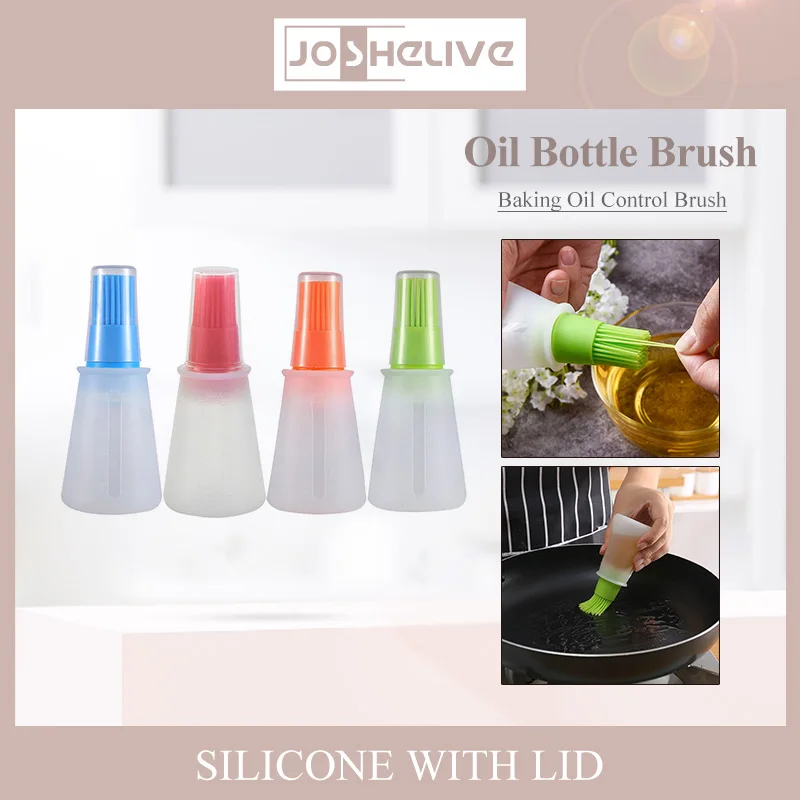 Barbecue Oil Brush Portable Silicone Oil Bottle Brush Grill Brushes Liquid Pastry Kitchen Baking Tool BBQ Tools oil brush silicone basting brush oil bottle brush
