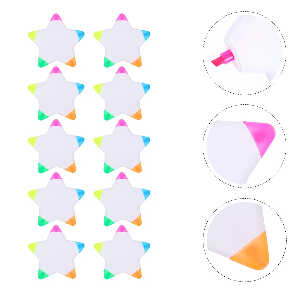 

Пятицветная лепестковая кисть, цветная маркировочная ручка, Хайлайтер для детей, Библия, хайлайтеры для письма, гелевый пластик