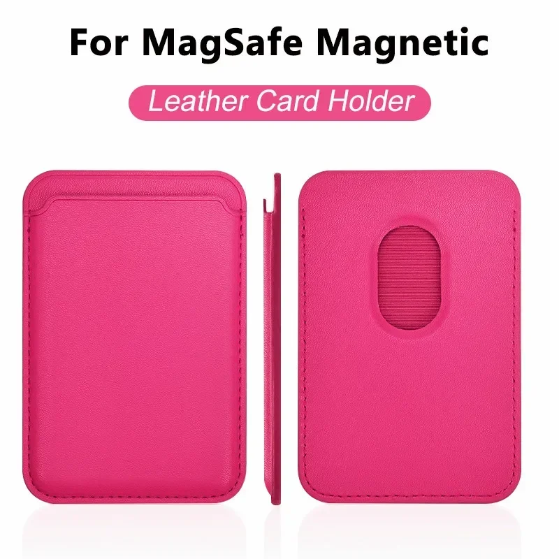 Magsafe Magnetic Leather Wallet Case - Card Holder Phone Bag Purse Cover
