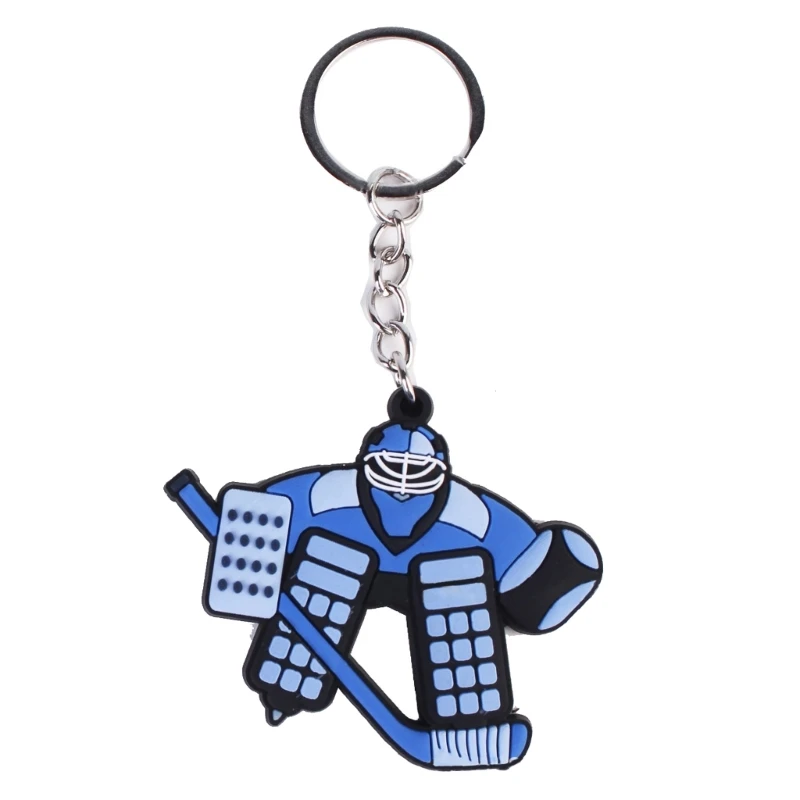 Ice Hockey Pendant Keychain Keys Holder hockey skate laces hockey tape hockey puck hockey stick extension ice hockey gloves hockey stick grip ice hockey skate sharpener Cartoon Ice Hockey Pendant Keychain Keys Holder Winter Sports Decorative Keyring
