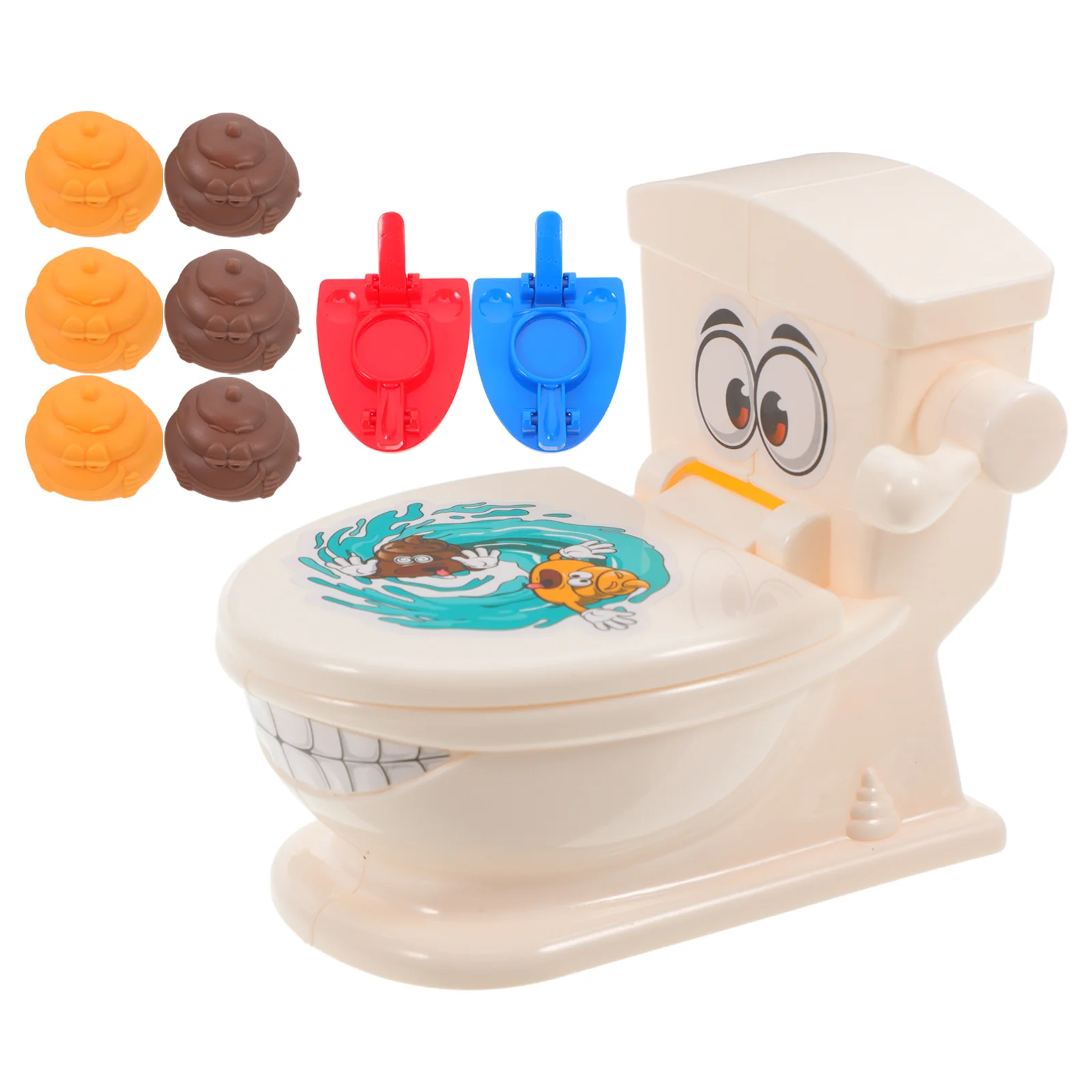 Prank Poop Toy Novelty Gadgets Practical Jokes Kids Hobbies Catapult Games Toilet Shoot Props Fake Poop Prank Stuff Novelty