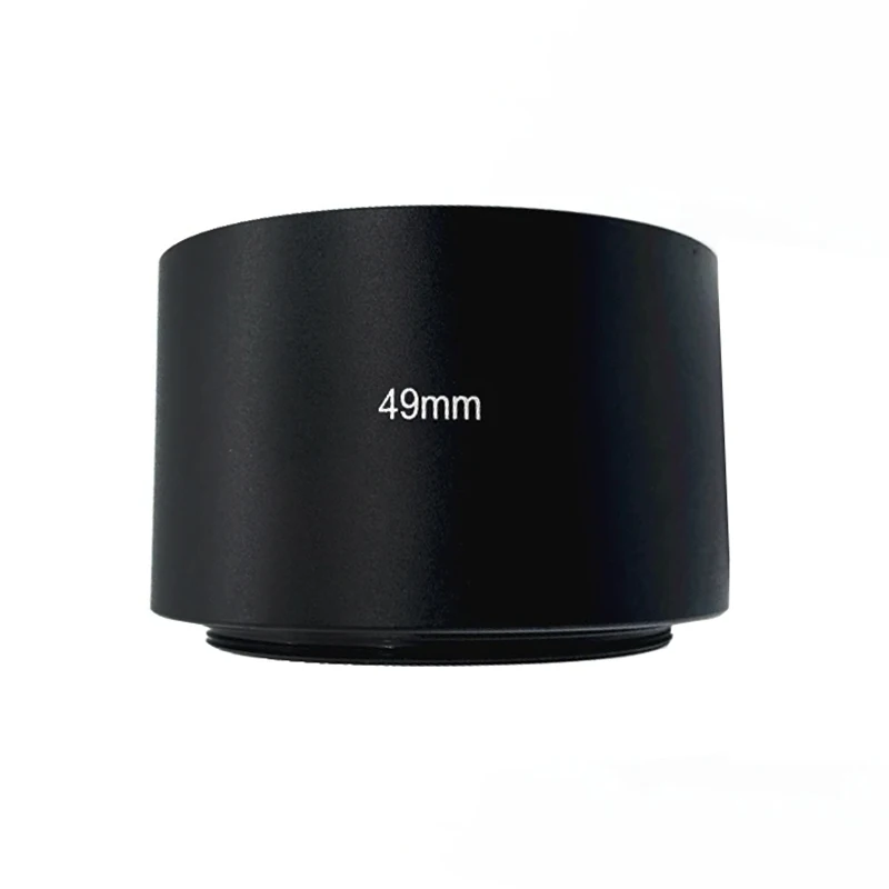 Camera Lens Hood 46mm 49mm 52mm 58mm 62mm 67mm 72mm 77mm 37 to 82mm Metal + Lens cap For Canon Nikon Sony Tamron Sigma