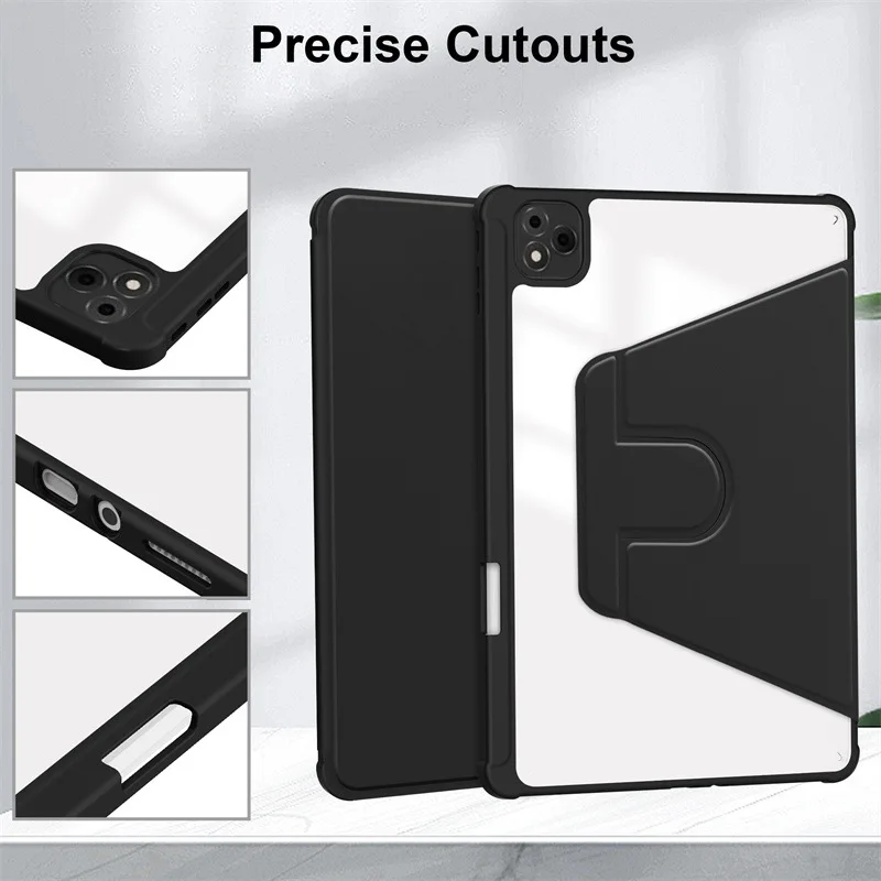 11-Inch Acrylic Rotating Stand Tablet Cover & Case