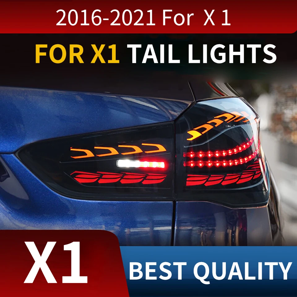 

FT Tail Lamp for BMW X1 LED Taillights 2016-2021 F48 F49 Tail Light DRL Dynamic Turn Signal Rear Fog Brake Auto Accessories