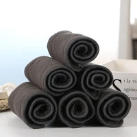Washable Adult Diaper 4/5 Layers Bamboo Charcoal Cloth Nappy Liner Super Absorbent Reusable Incontinence Adult Diaper Insert Pad 1