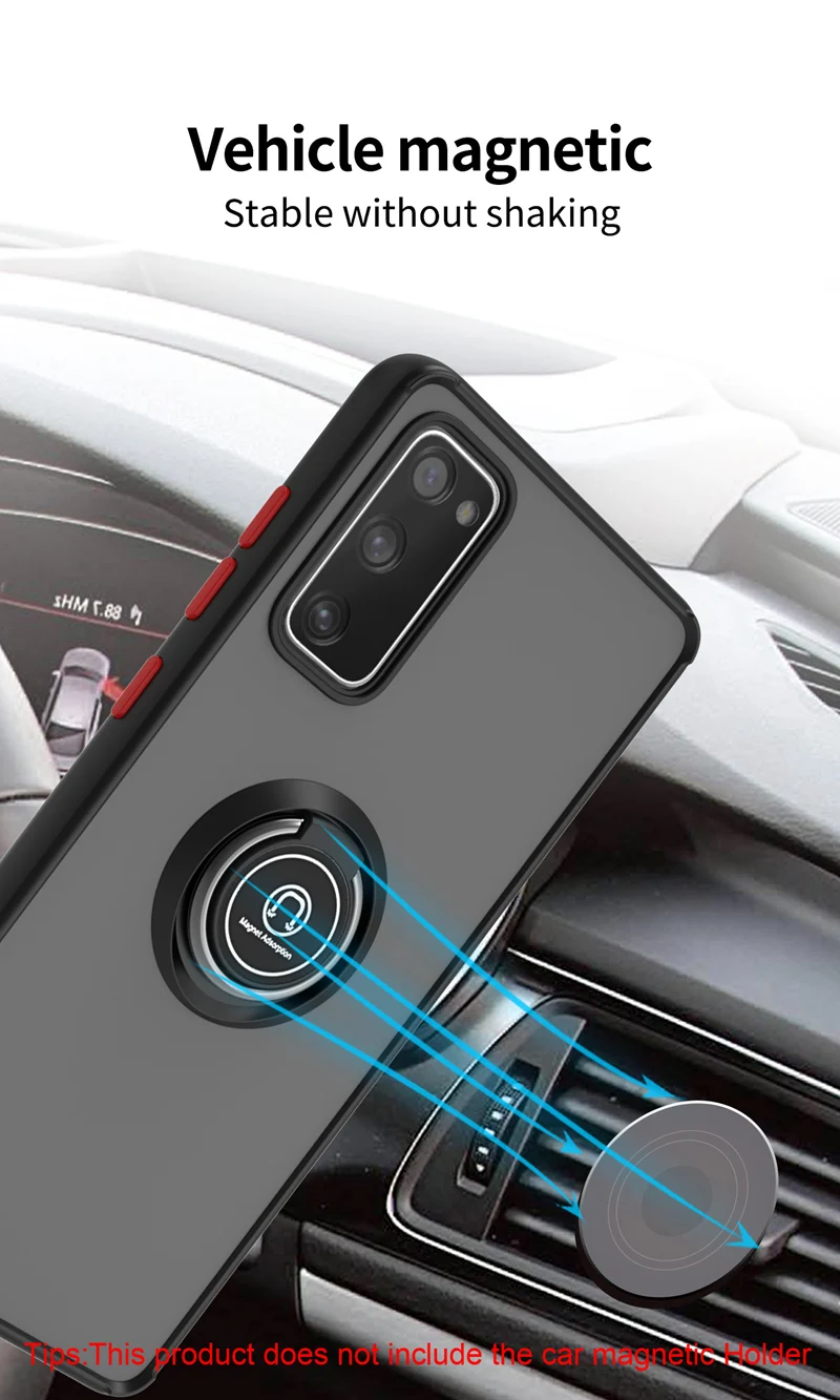 KEYSION Fashion matt ümbris Samsung A71 A51 5G A31 läbipaistev rõngasalus Põrutuskindel telefoni kate Galaxy M51 M31S jaoks _voghion.com
