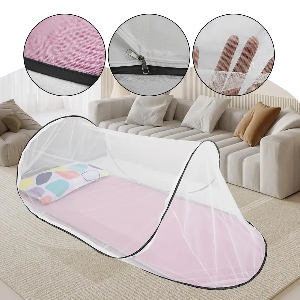 

Student Space Capsule Double Foldable Anti-mosquito Breathable Mosquito Portable Installation-free Adjustable Sleeping Net N9U2