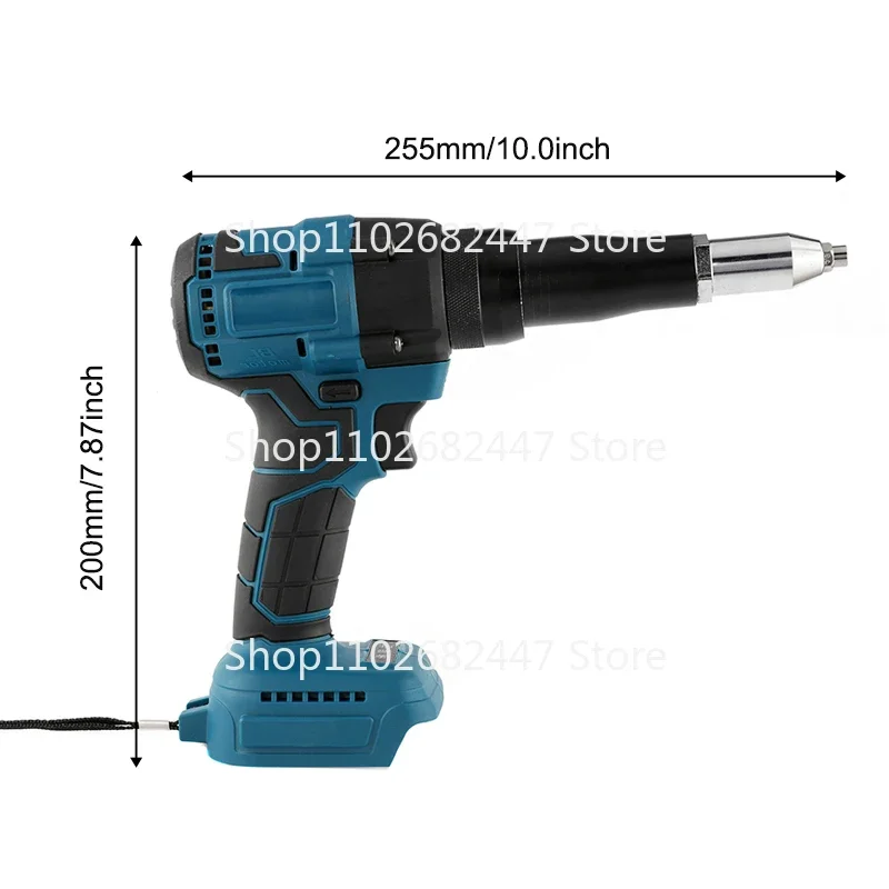 Cordless Electric Riveter Gun Brushless Power Tools Screwdriver 2.4-4.8mm With LED Light For Makita 18V Battery (Not Included) 5
