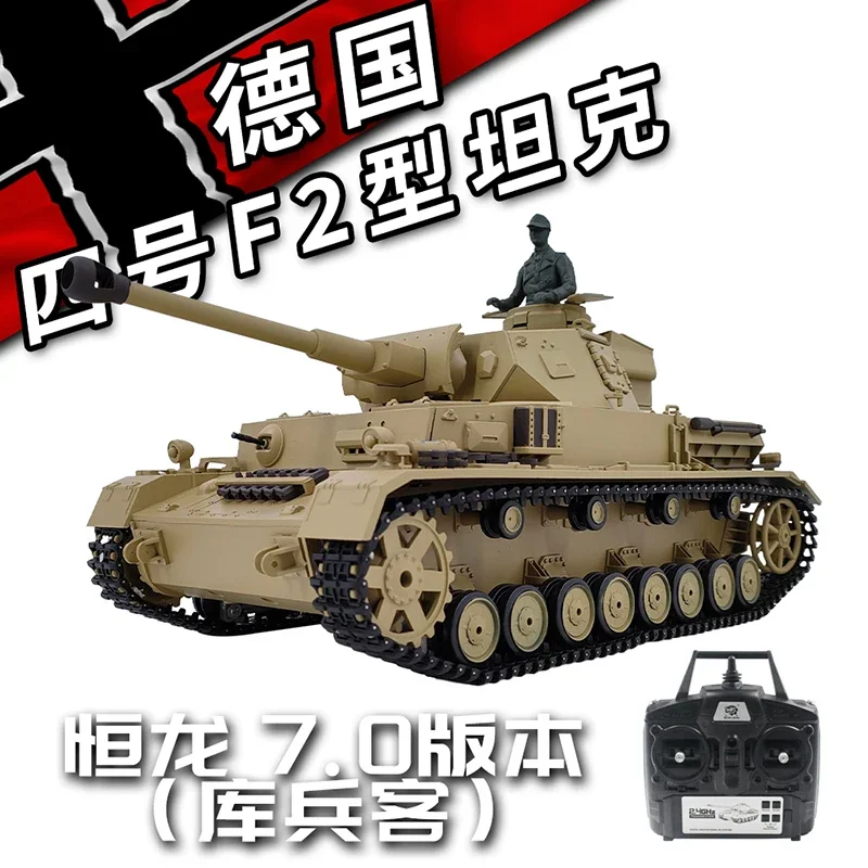 

New Henglong Modified Upgrade Edition German Panzer Iv F2 Tank Model 1/16 2.4ghz Multi-function Remote Control Tank Kid Toy Gift