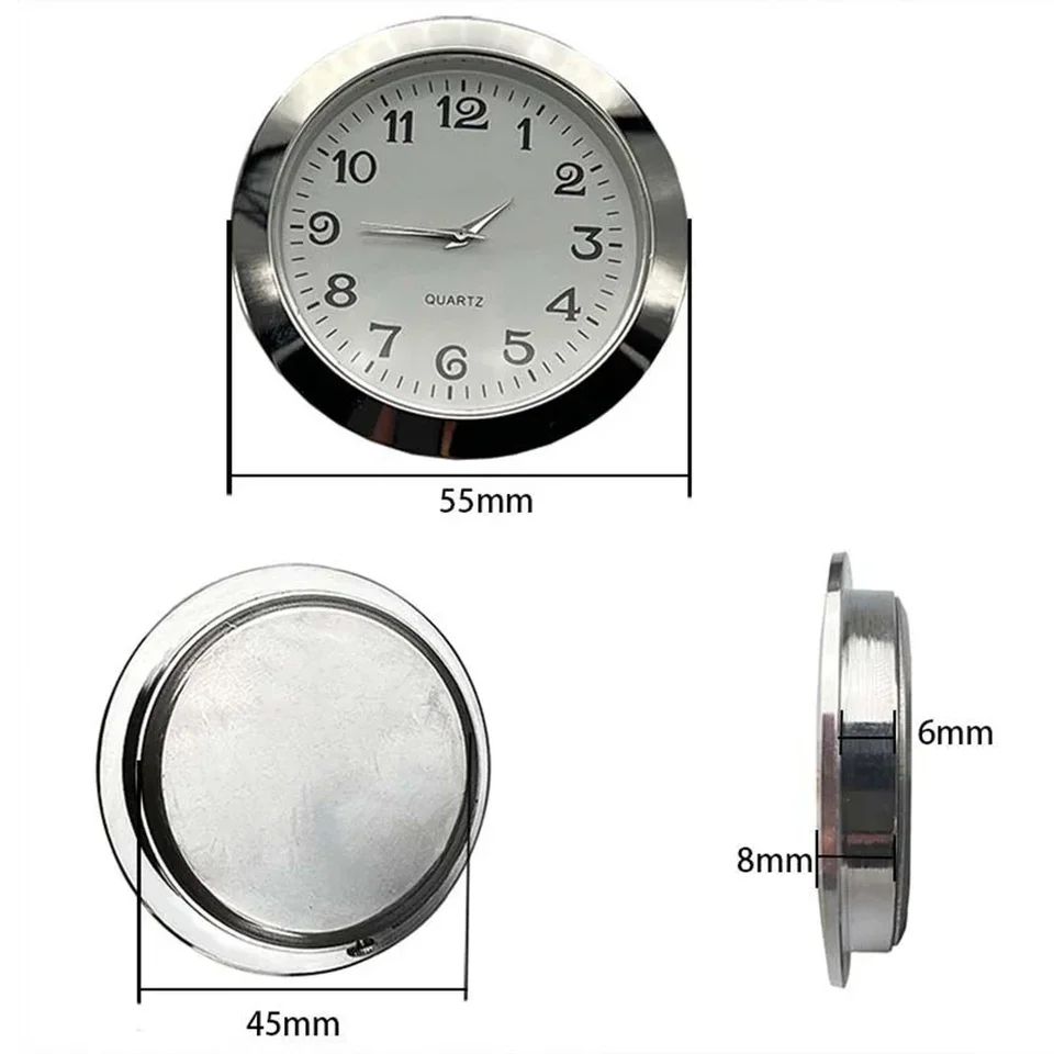 OROLOGIO ROTONDO AL Quarzo Inserto con Numeri Romani per Arredo Casa e