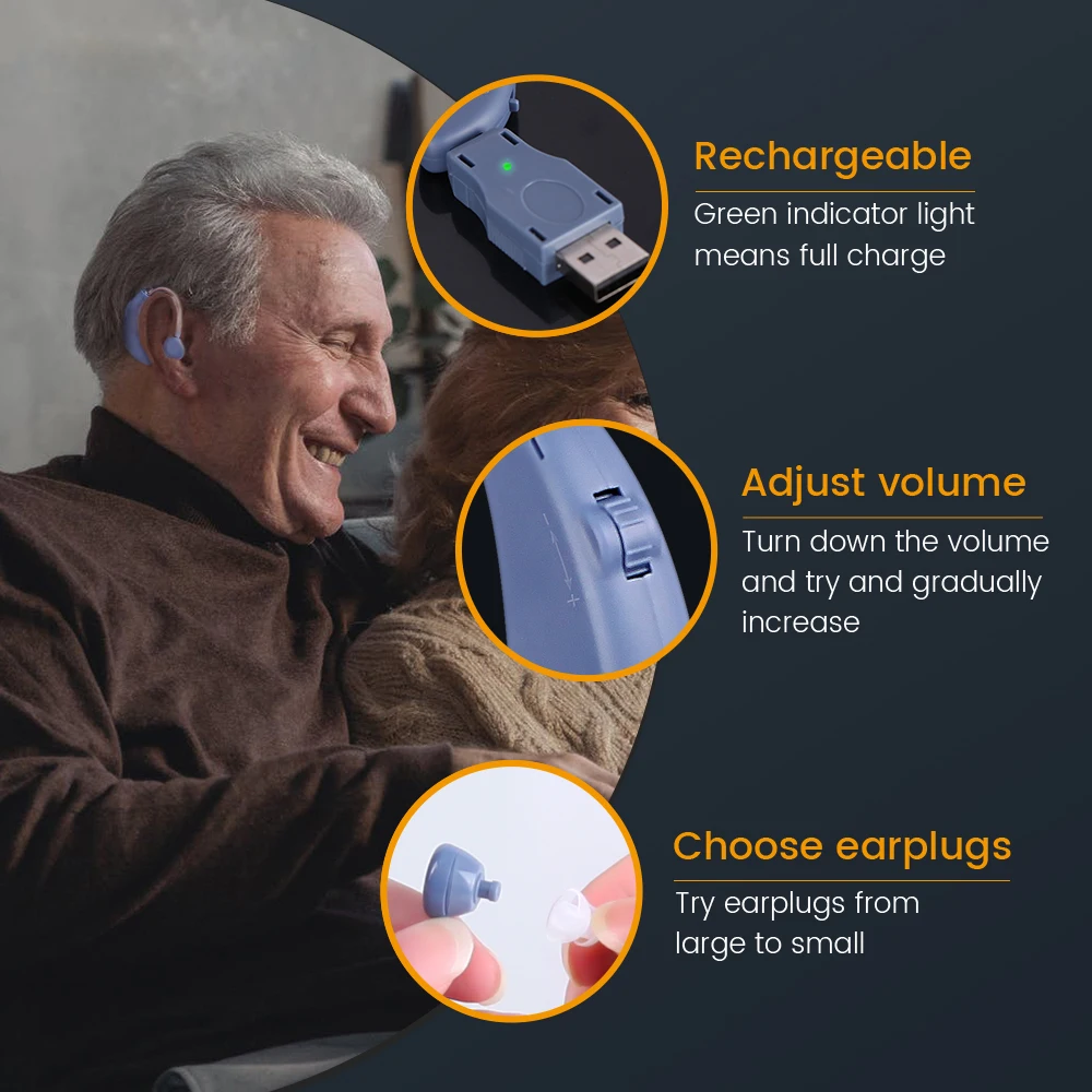 Elderly Hearing Aid Rechargeable Digital Hearing Aids BTE Deafness Hearing Loss Sound Amplifier Wireless The Listening Device 6 Elderly Hearing Aid Rechargeable Digital Hearing Aids BTE Deafness Hearing Loss Sound Amplifier Wireless The Listening Device 6