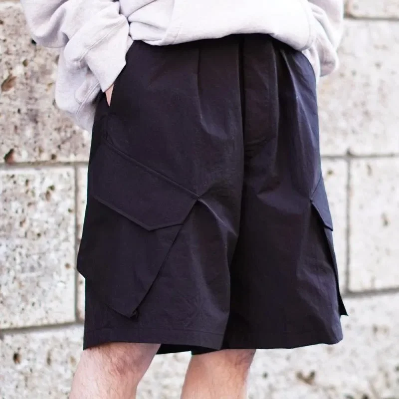 New IS-NESS 23SS Loose Casual City Boy Popular Shorts Trendy Summer Capris