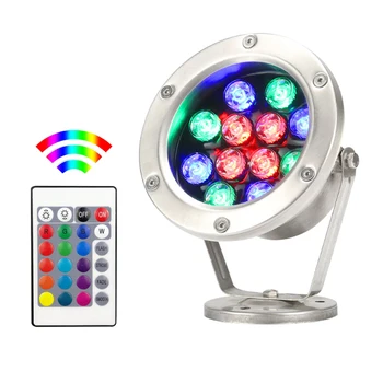 RGB Led Underwater 3W 9W 18W 27W Light Pond sommergibile IP68 lampada da notte DC 12V 24V giardino esterno piscina Party Landscape 1