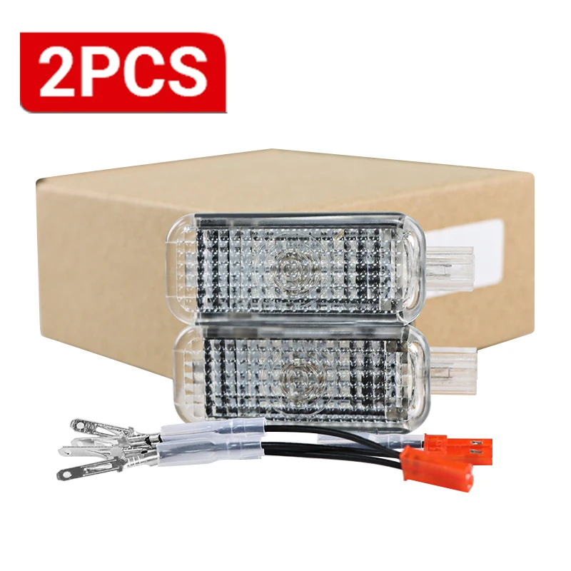 Luces de reposapiés de coche para Skoda Octavia 3 A7 5E A8 Pro MK4 Superb 3 Rapid Kodiaq para Seat Leon MK3 Ibiza Ateca Toledo Accesorios