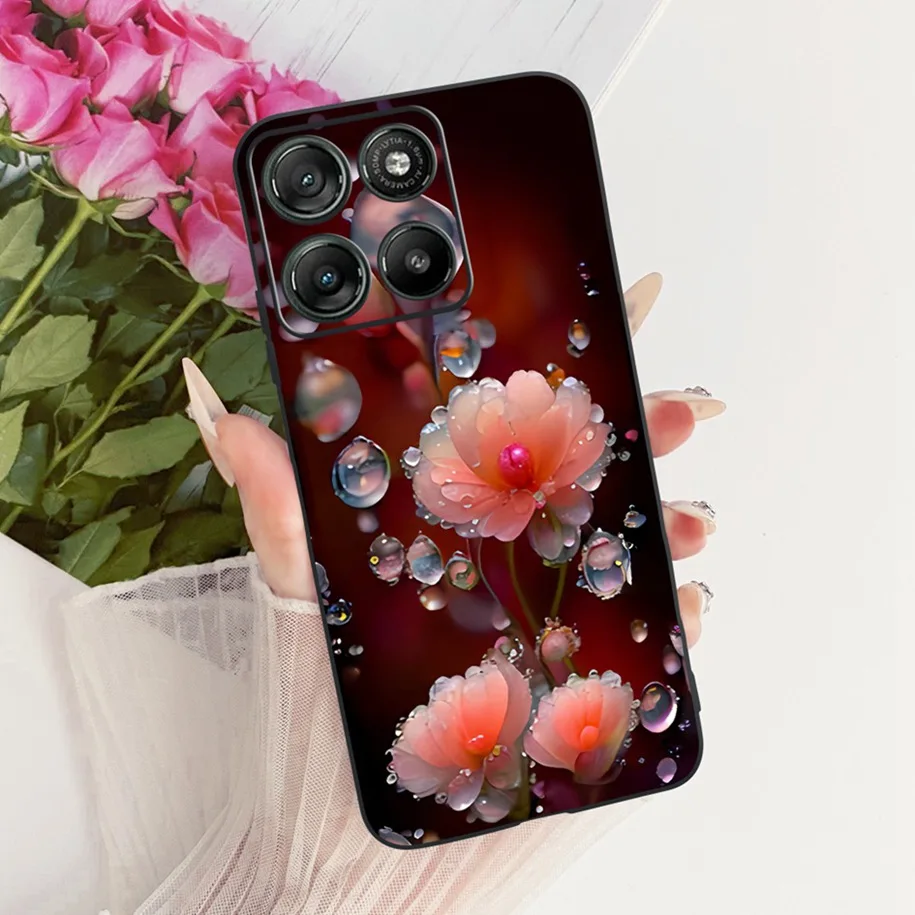 Floral Soft Silicone Bumper Case for Motorola Moto G Series