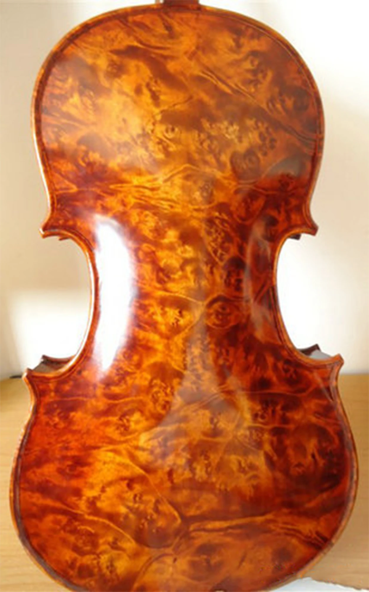 Solid Wood Violin, Bird's Eye Maple Back Violin 4/4, Phoenix Eye Violin, Spruce Top, Ebony Fittings
