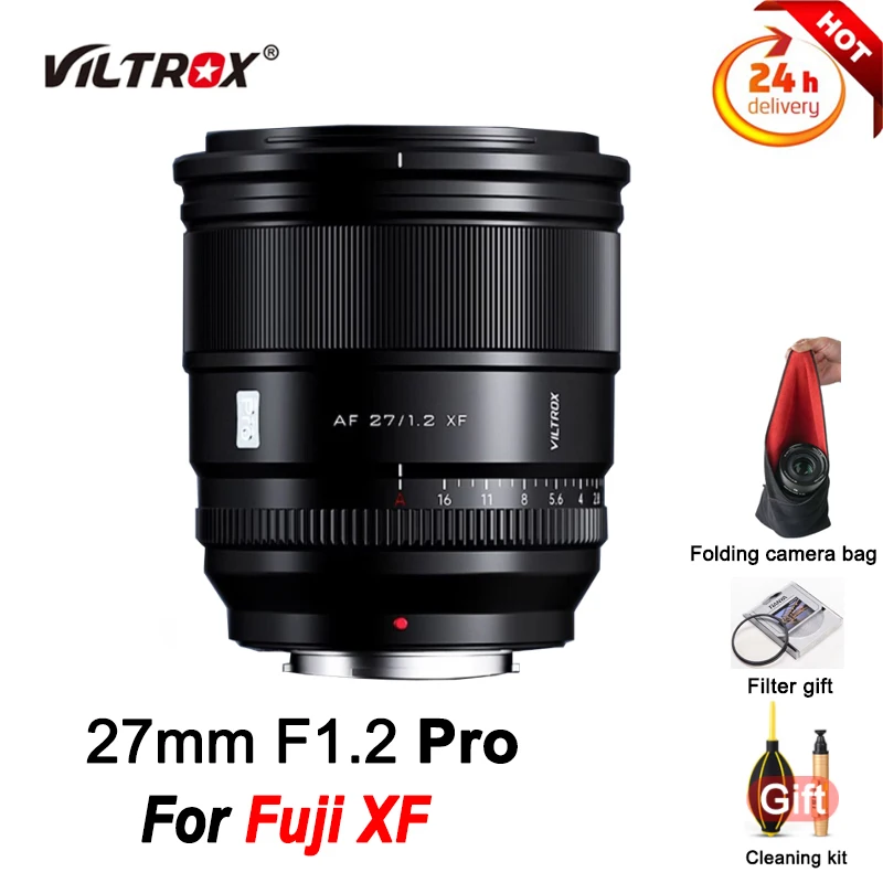 Viltrox 27Mm F1.2 Pro Ultra Large Aperture Aps-C Obiettivo Grandangolare Per Fotocamere Fujifilm Xf Mount Obiettivo X-T30 Xt5 Xt4 X-H2S