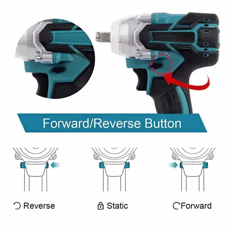 Multifunction Cordless electric impact wrench European standard Electric tool brushless electric wrench hand drill with battery 5