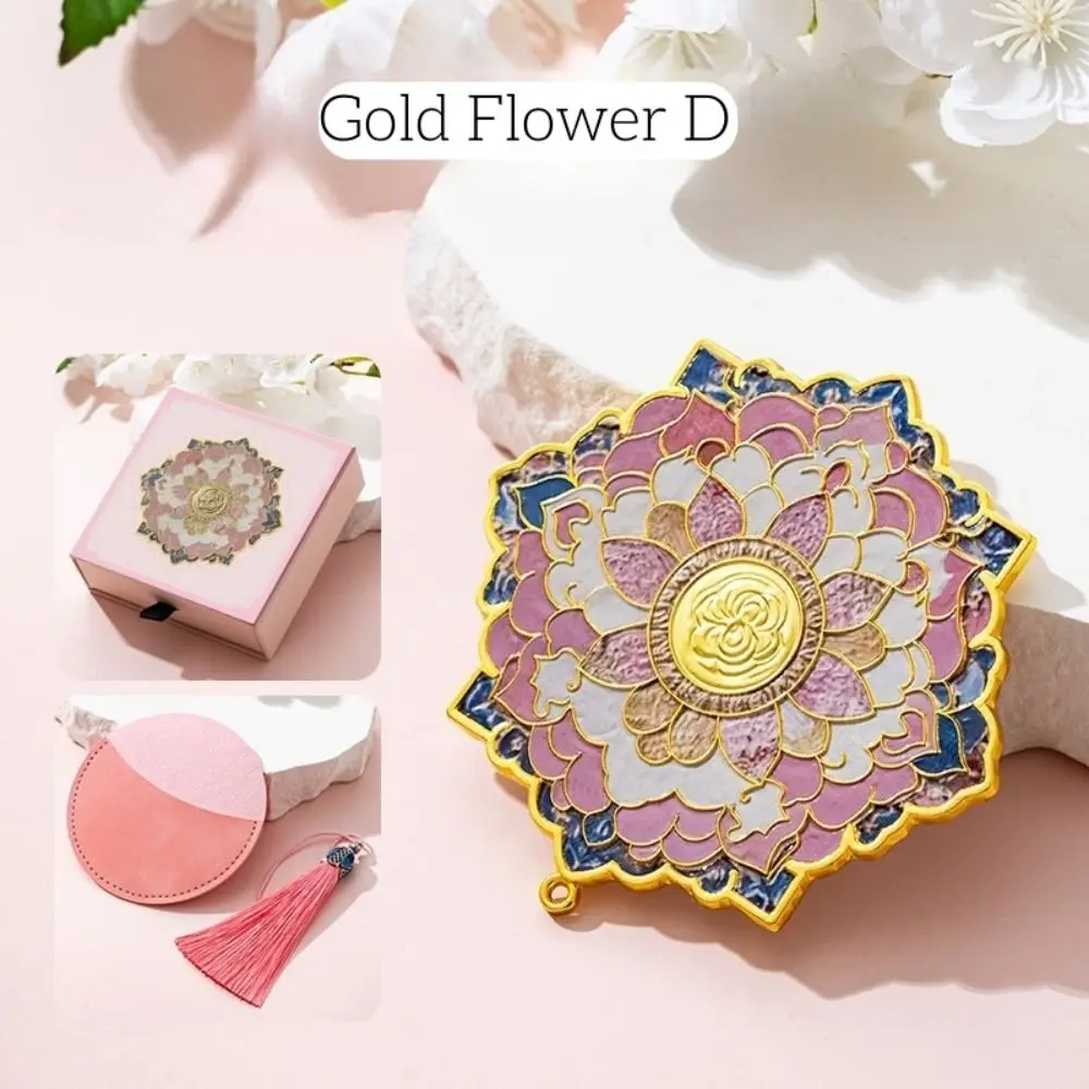 Dunhuang Exquisite Chinese Style Mirror Tassel HD Vanity Mirror Makeup Tool Round Shape Vintage Mirror Unisex