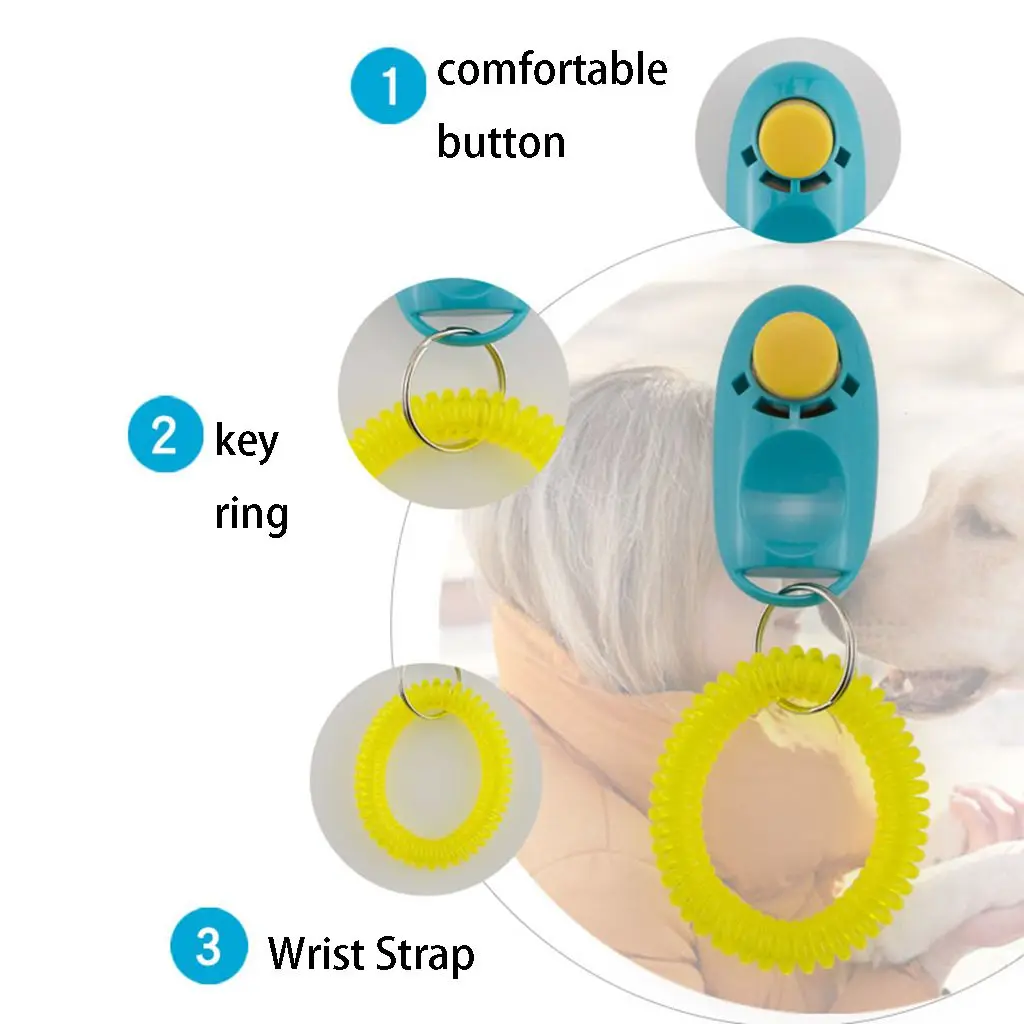 Plastic Portable Dog Clicker Toys Pet Tranining Clicke Training Tool Dog Whistle dog whistle dog clicker