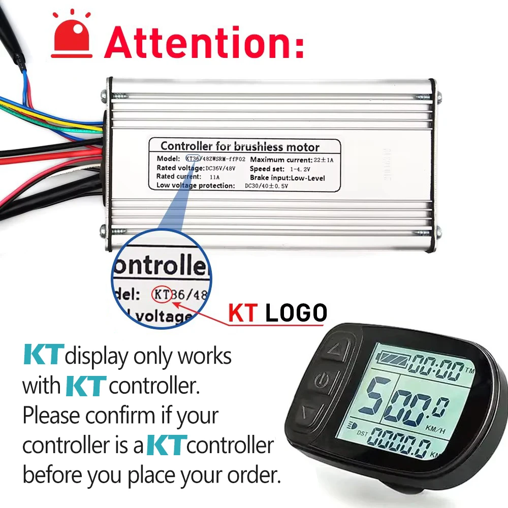 KT 30A 전기 자전거 컨트롤러 KT-LCD3 디스플레이 패널 36V48V 1000W 전기 자전거 액세서리용