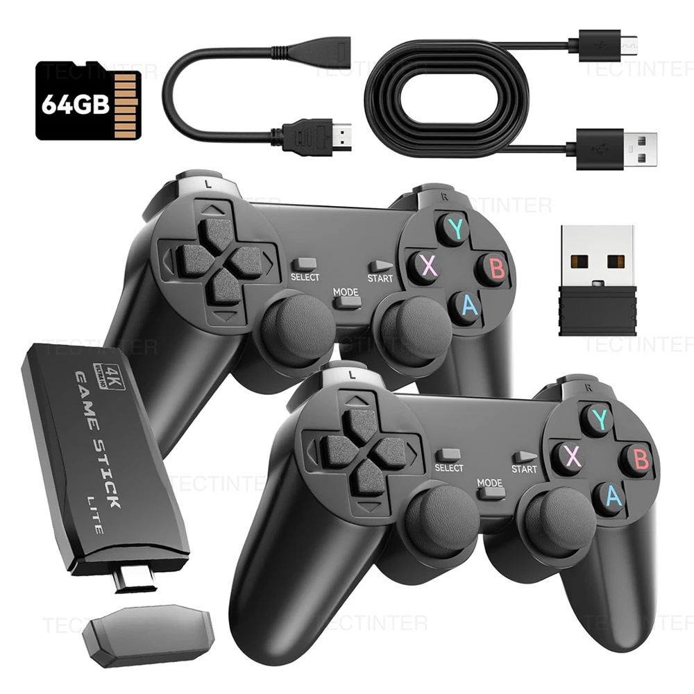 Game Console 4K Built-in Games TV