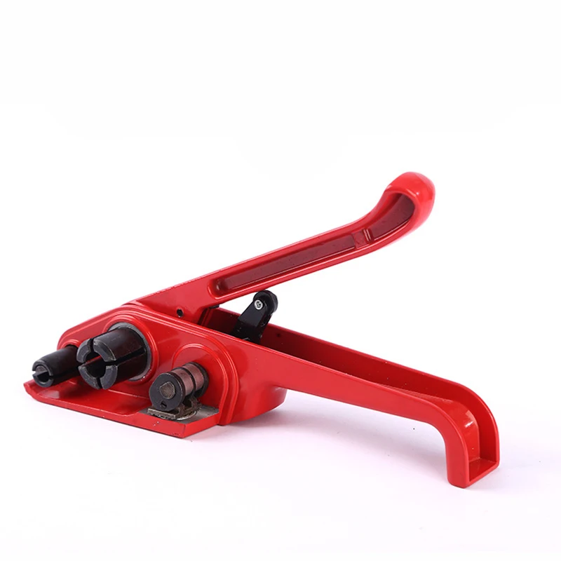 Packing Strapping Tensioner & Cutter Manual Banding Tools Windlass for Polyester Polyproplyn Strap, Red, Blue, Green