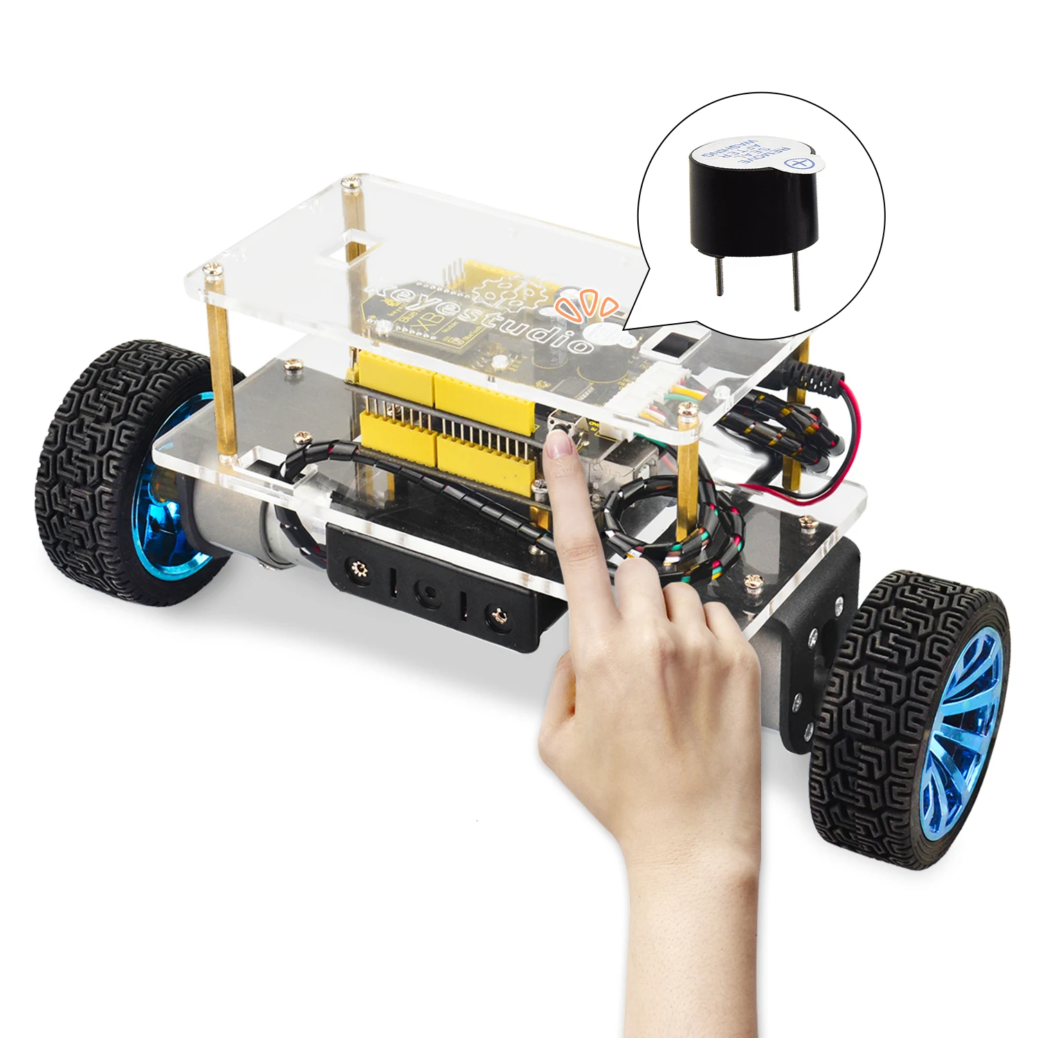 para arduino robô auto-balanceamento de carro diy kit eletrônico app controle