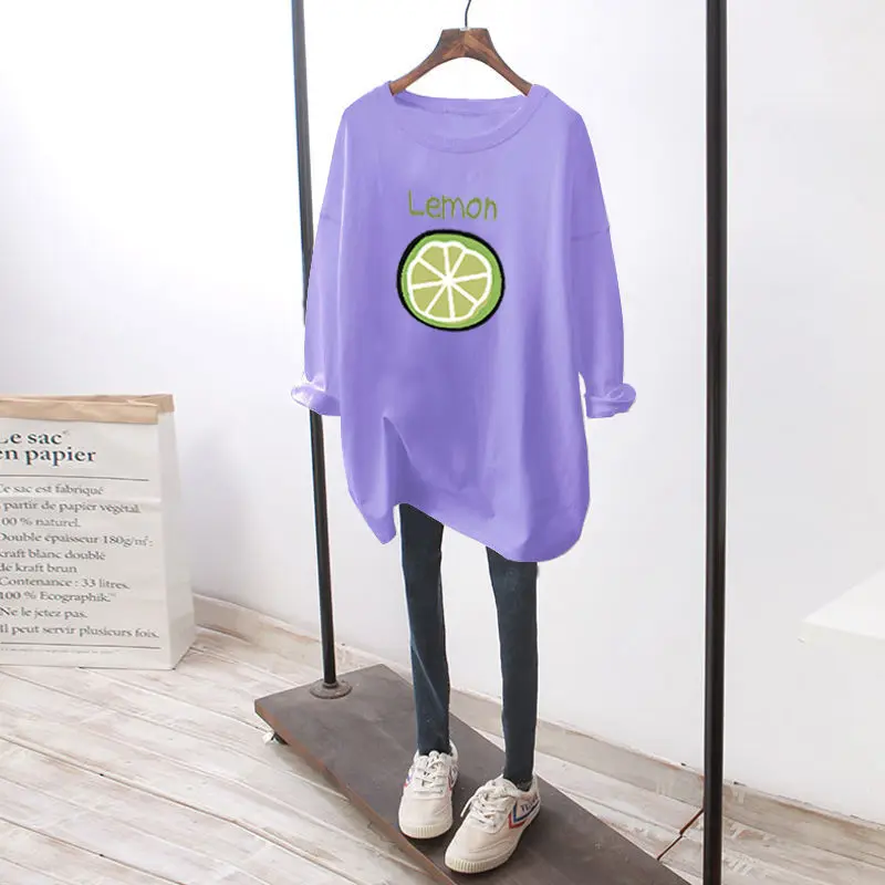 تي شيرت طويل كاجوال من القطن