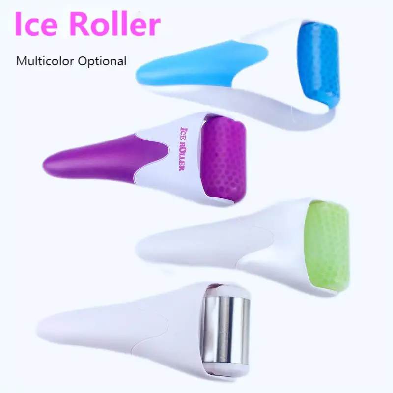 Ice Roller Stainless Steel Cooling Face Roller Skin Cooling Eye Facial Massager Anti-aging Face Lift Pain Relief Beauty Spa Tool new facial massager roller natural jade stone guasha board scraper set face lift skin relaxation slimming beauty neck thin lift