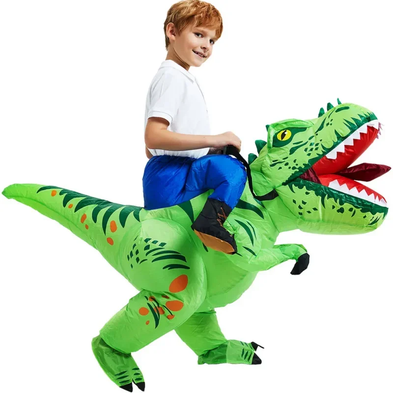 

Новый детский надувной костюм динозавра, аниме мультяшный талисман, костюмы для Хэллоуина, костюмы для косплея, костюм для мальчиков и девочек