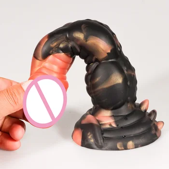 Tentacle Realistic Monster Silicone Animal Dildo Vaginal G-spot With Suction Cup Anal Plug Huge Dildo Female Sex Toys For Women 6