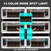 75-inch Electric FireplaceTV Stand 3-side Glass LED Modern Media Entertainment Center Console Adjustable Flame 40-inch Fireplace 4