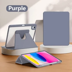 360° Rotatable Acrylic Tablet Case - iPad Pro 11 18 - 22 (XZYKL - Purple)