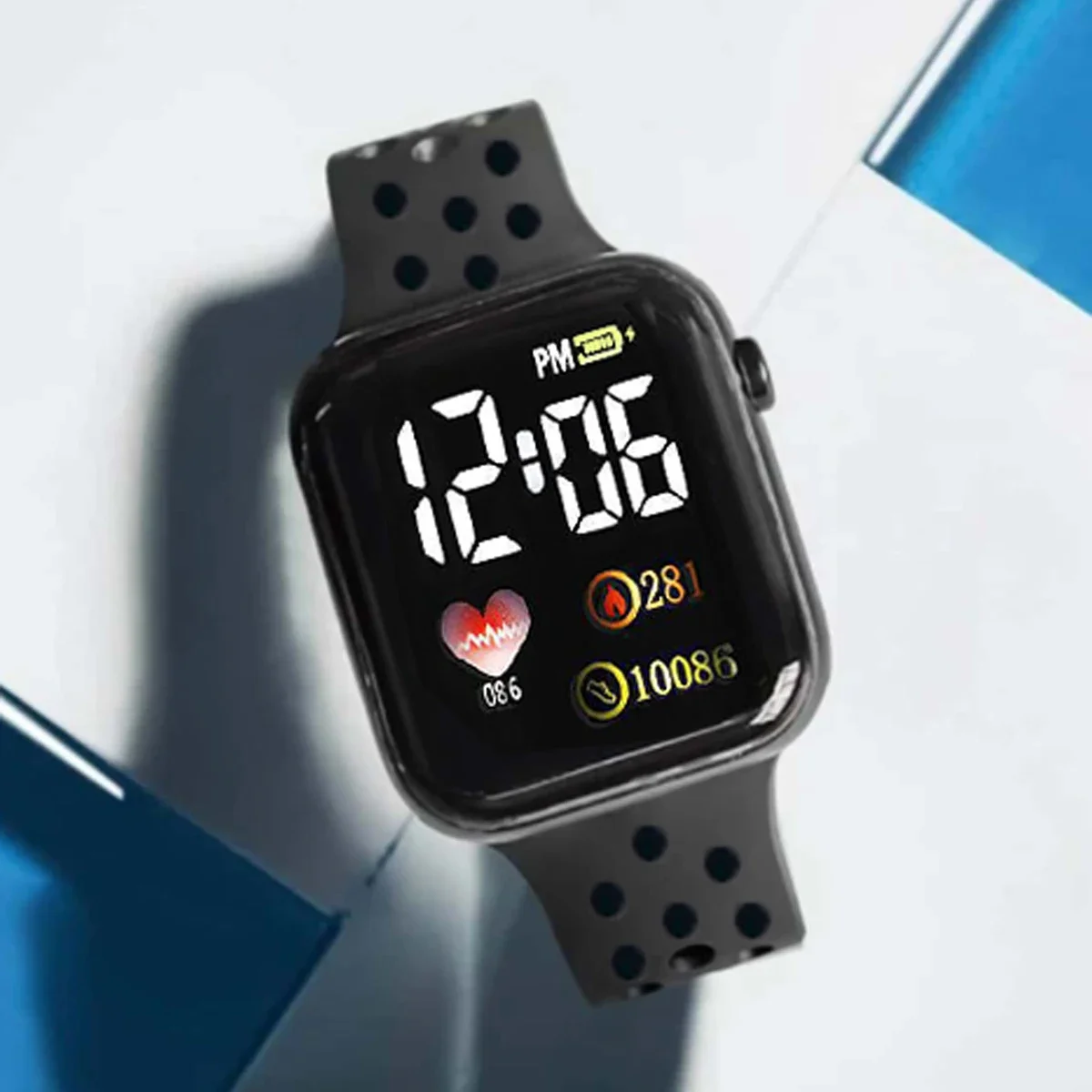 2pcs/set Love Cube Couple Fashion Watch Sports LED Electronic Watch Gift for Her