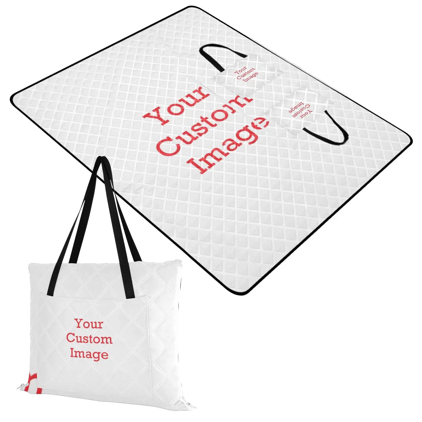 Foldable Portable Picnic Blanket Back of the Mat Waterproof Sandproof Foldable Portable Picnic Blanket Beach images