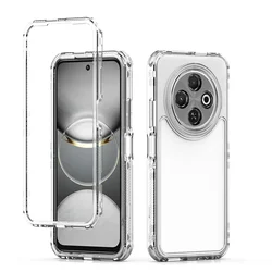 Triple - Protection Rugged Armor Shockproof Phone Case with Transparent Acrylic Back for Tecno Spark 30C 4G (Clear)