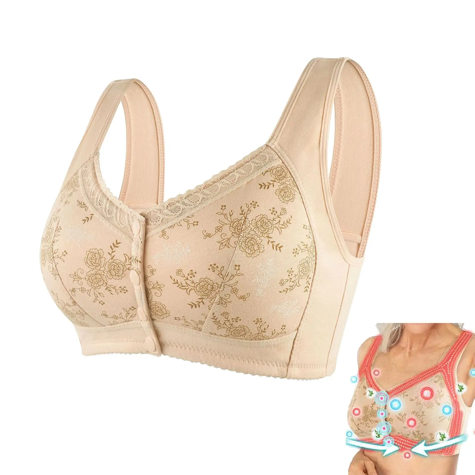 Reggiseno Correttore Postura Con Chiusura Anteriore - Senza Ferretto, Comfort Evoluto