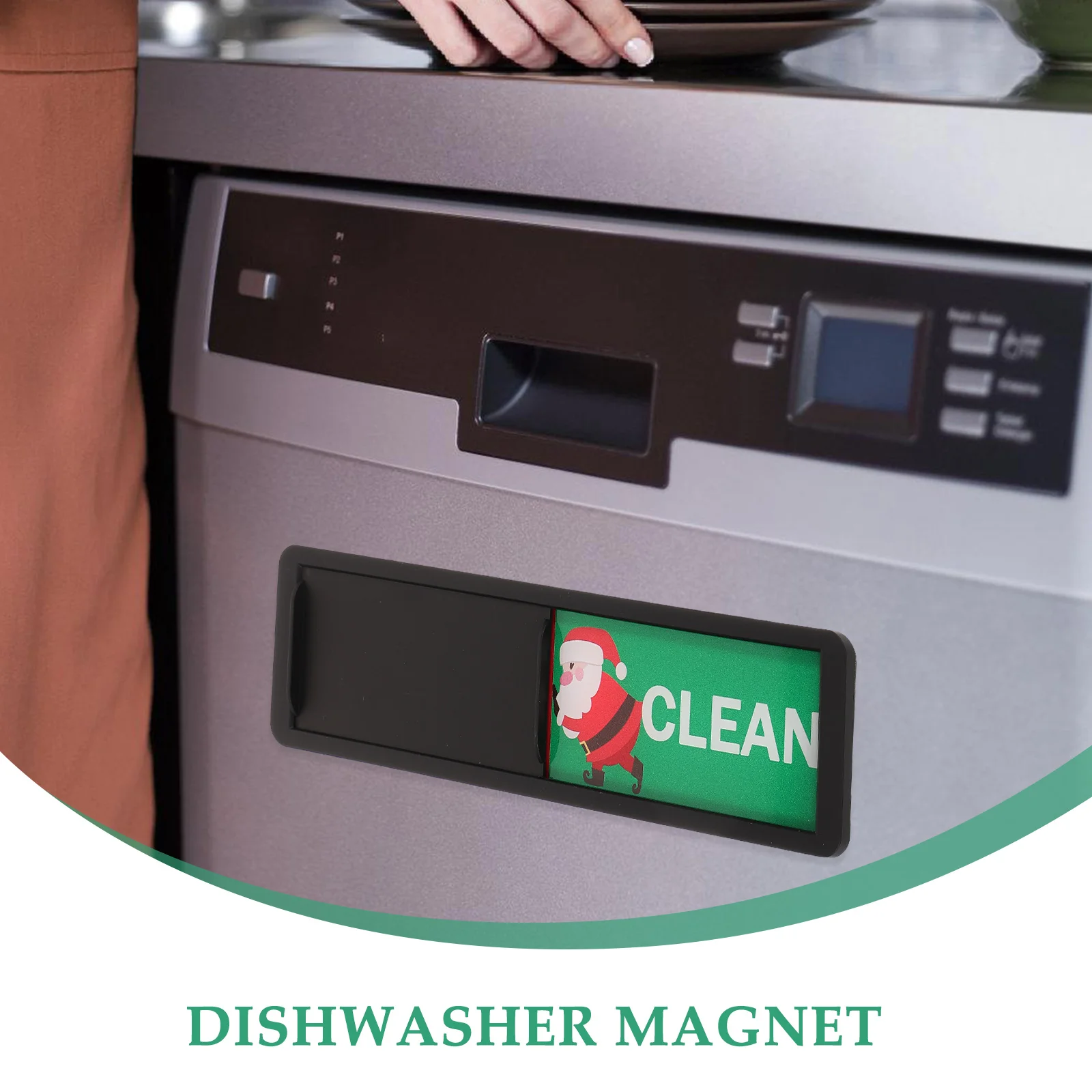 Double-Sided Magnetic Sticker Dishwasher Tiles Refrigerator Magnets Clean Dirty Sign for Acrylic