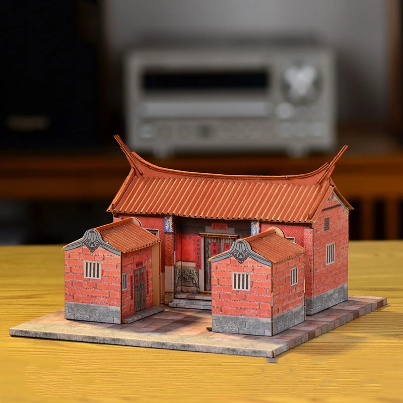 일본 스시 가게 미니어처 빌딩 키트, 바비큐 조식 인형 집, 가구 완구 포함, 여아 선물, DIY 나무 인형 집