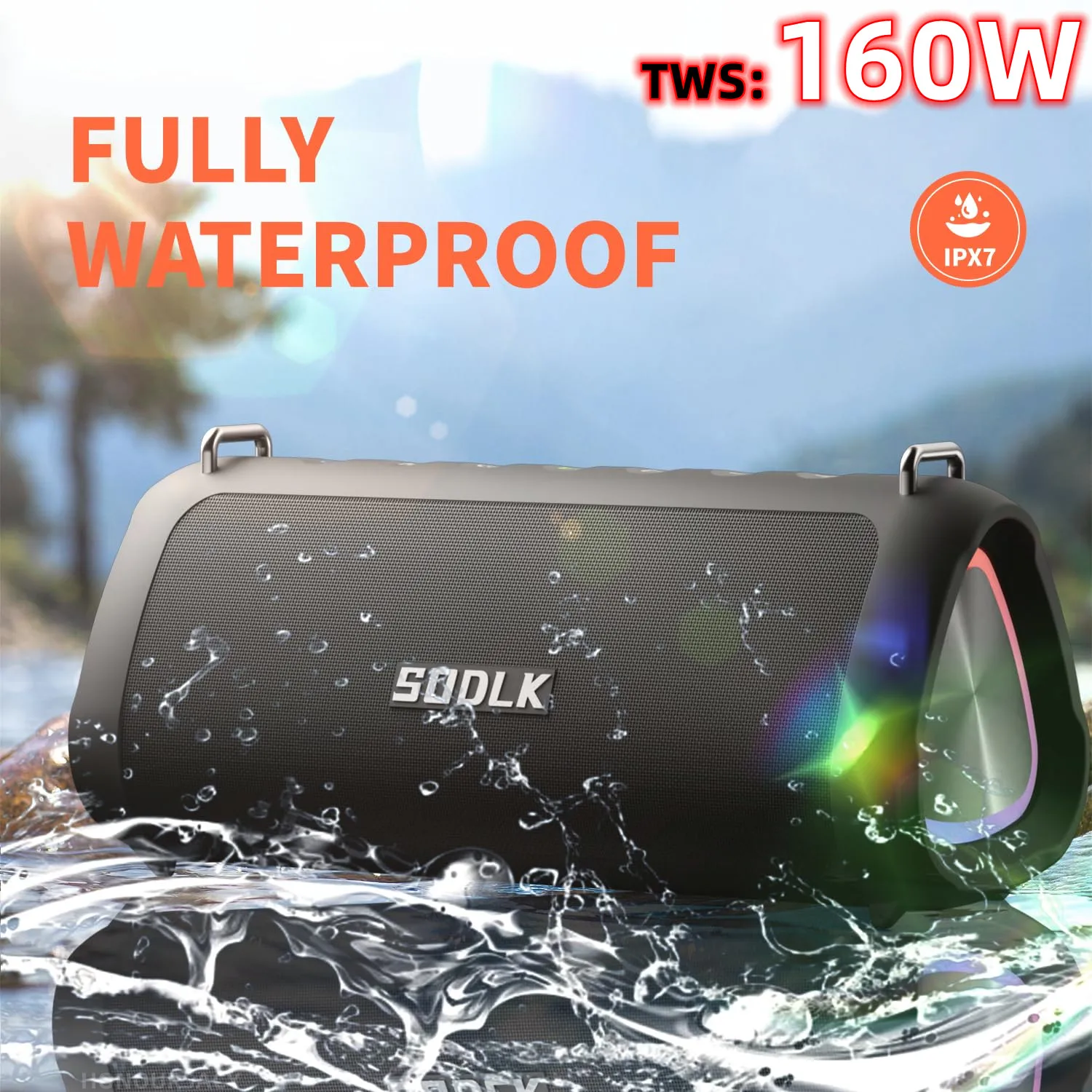 

SODLK T18 80W High-power Phantom Outdoor Karaoke Machine Portable Wireless Bluetooth Speakers 10000mAh Battery Long Battery Life