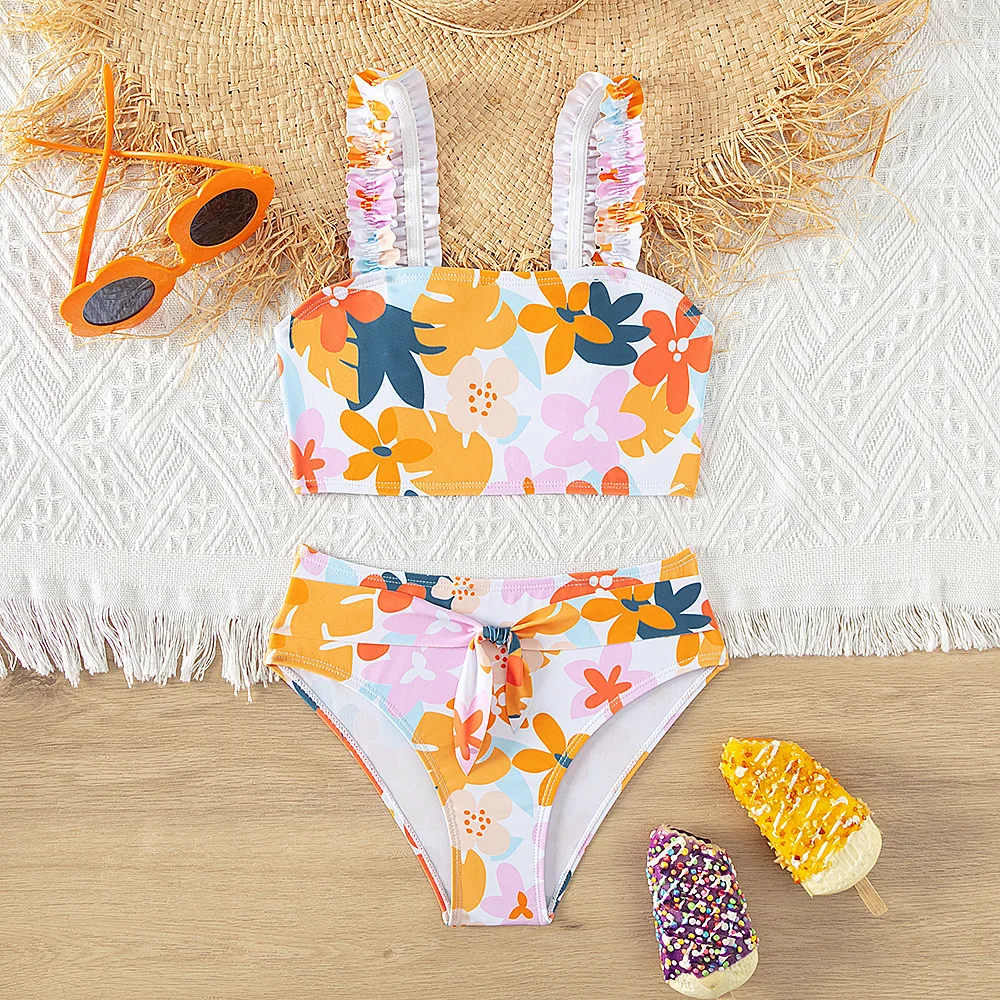 Summer Colorful Two Piece Girls Bikini Set 5 15 Year Teen Girl Swimsuit Summer Colorful Two Piece Girls Bikini Set 5 15 Year Teen Girl Swimsuit