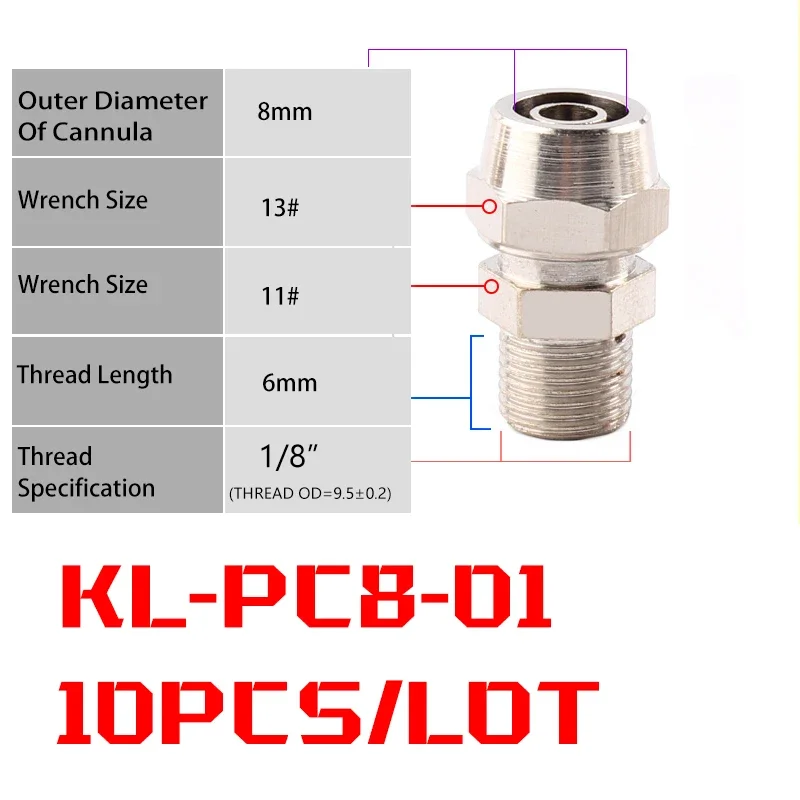 10PCS KL-PC8-01