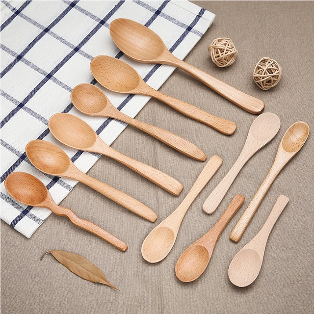 Small wood scoop, wood kitchen utensil, wooden scoop, ice cream