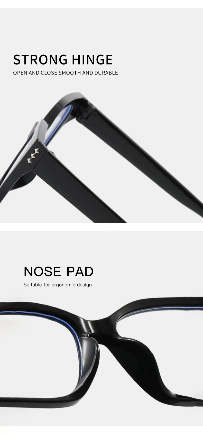 Transparente Cat Eye Computer Brille Rahmen Frauen Männer Anti Blau Licht Platz Brillen Blockieren Optische Spektakel Brillen – Detail 4