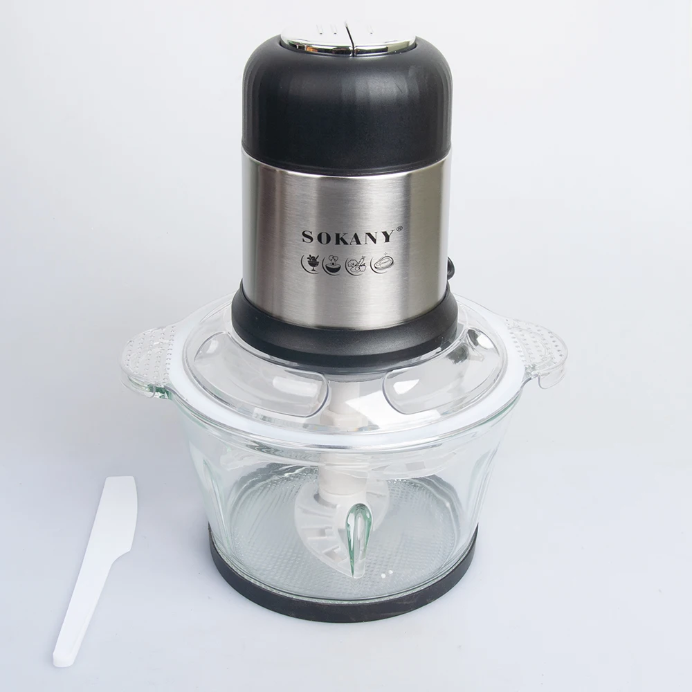 Houselin Glass Bowl Food Chopper Meat Grinder, for Kitchen, Vegetable, Onion, Garlic, Salad, Baby Food, Fruit, Nuts 2
