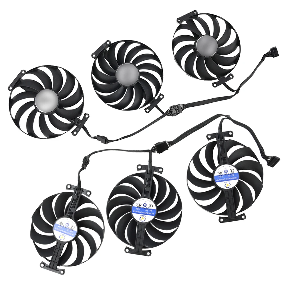 Placa de Vídeo Ventilador Mais Frio para Asus Rog Strix Rtx 3070 3080 3090 3060ti 3080ti 3090ti Gaming Rx6700xt Rx6800 Gpu fã 95 mm Cf1010u12s - Imagem 5