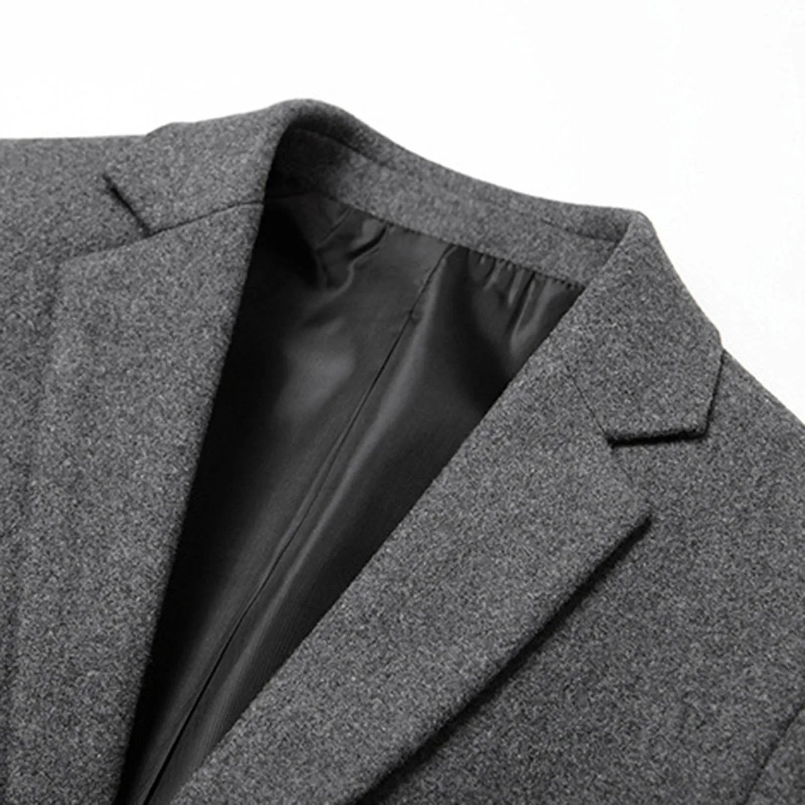 Men Suits Jackets Men Two Buttons Lapel Suit Coat Wool Blends Casual Solid Business Coats and Jackets
