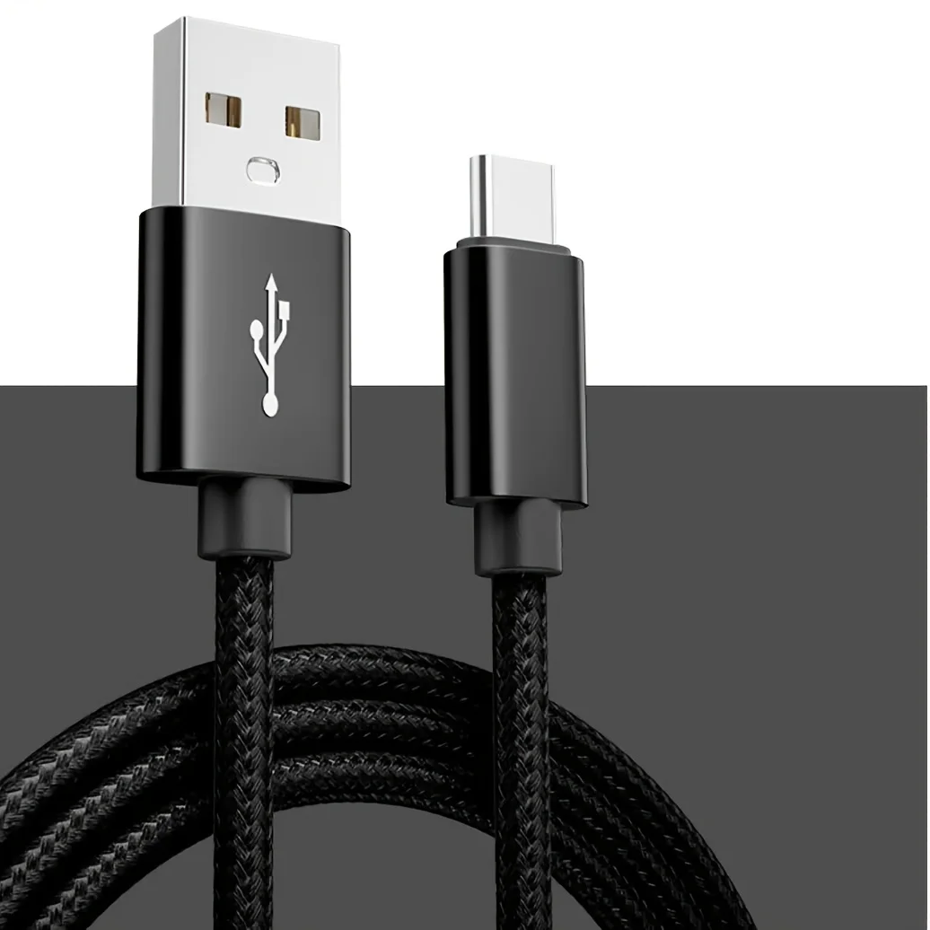 Fast Charging USB to Type C Braided Cable - 1/3 Pack