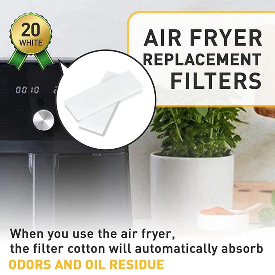 4 Filtri Ricambio Per Friggitrice Ad Aria – Compatibili Instant Pot Vortex, Anti-odore Al Carbone Attivo, Riutilizzabili